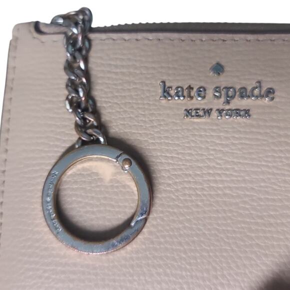 Kate Spade Darcy Warm Taupe Medium L Zip Card Holder Leather - Picture 3 of 4
